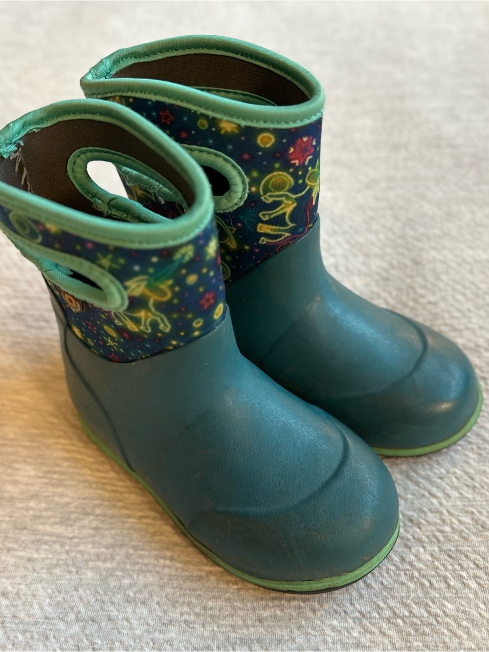 Bogs Kids’ Boots - Waterproof Teal Green Slip-On